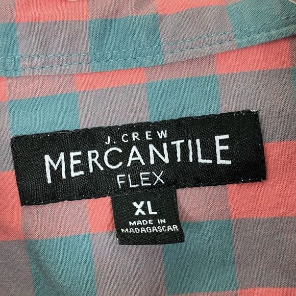 J. Crew Mercantile Pink & Blue Gingham Check Button Down Shirt - Picture 5 of 6